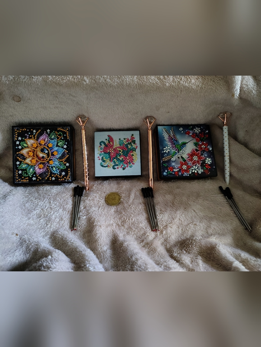 🌸💎🌸Mother’s Day Handmade Diamond Painting Memo Pad & Pen Gift Set 🌸💎🌸